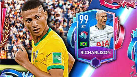 IS HE A BEAST 99 RATED KR RICHARLISON REVIEW IN FIFA MOBILE 22 YouTube