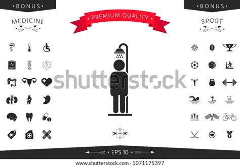 Man Taking Shower Stock Vector Royalty Free 1071175397 Shutterstock