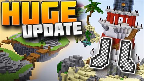 New Maps Gear Huge Bed Wars Update Minecraft Hypixel Bed Wars Youtube