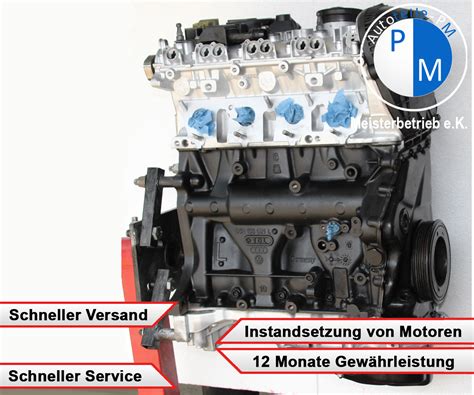 VW Polo 1 2 TSI 90PS CJZ CJZA CJZB CJZC CJZD CYVD Motor Instandsetzung