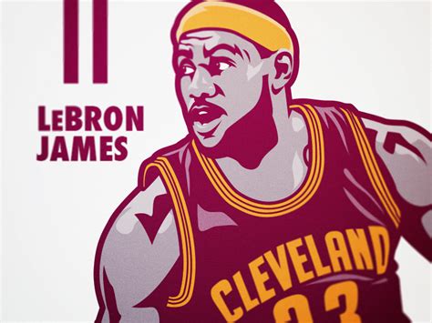 Lebron James Illustration By Brandon Williams On Dribbble