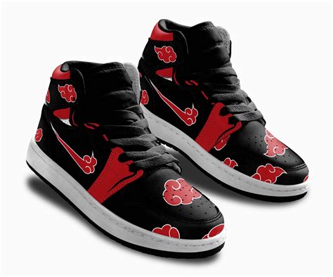 Akatsuki Kids Sneakers Custom Anime NRT Kids Jordan 1 Shoes – Choose ...