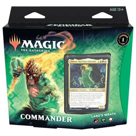 Commander ZNR Zendikar Rising Commander Deck Land S Wrath ManaScrew