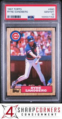 Topps Ryne Sandberg Cubs Hof Psa Ebay