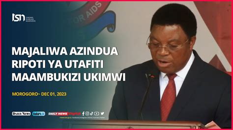 Majaliwa Azindua Ripoti Ya Utafiti Ya Maambukizi Ya Viashilia Vya