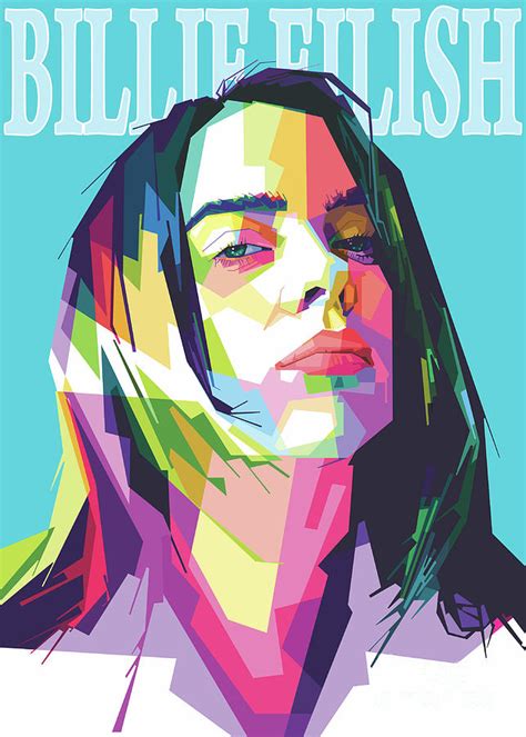 Billie Eilish Popart Digital Art By Syarif Kuroakai Pixels