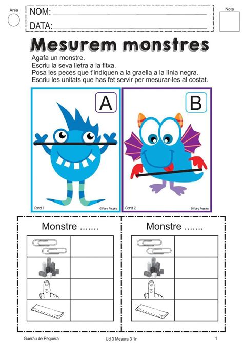 Ficha Online De Unitats De Mesura Para 1r EP Puedes Hacer Los