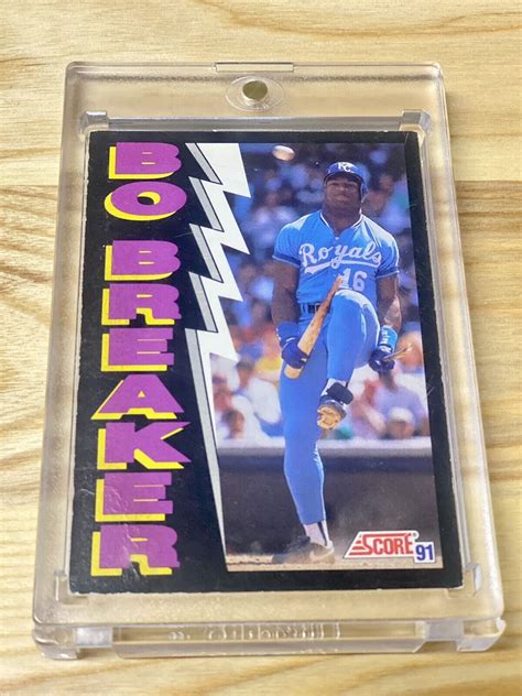 Score Bo Jackson Breaker Kansas City Royals Ebay