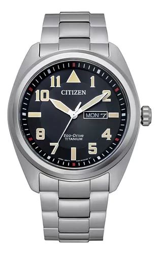 Reloj Citizen Titanium Analog Bm856088e Hombre Color De La Malla