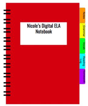 FREE - Digital Notebook Template for Google Slides by Hayden Creations