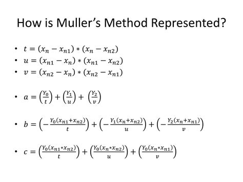 Ppt Mullers Method Powerpoint Presentation Free Download Id2004669