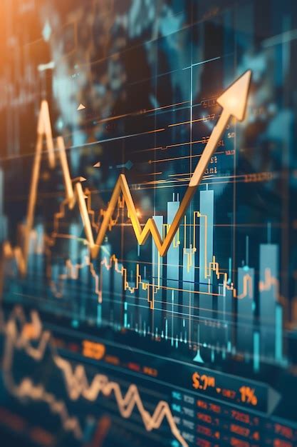 Profit Success Concept With Arrow On Chart Premium Ai Generated Image