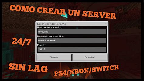 Como Crear Un Servidor De Minecraft Bedrock Sin Lag Y Youtube