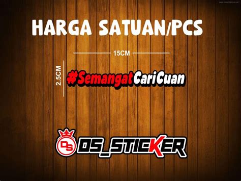 Stiker Semangat Cari Cuan Stiker Motor Lazada Indonesia