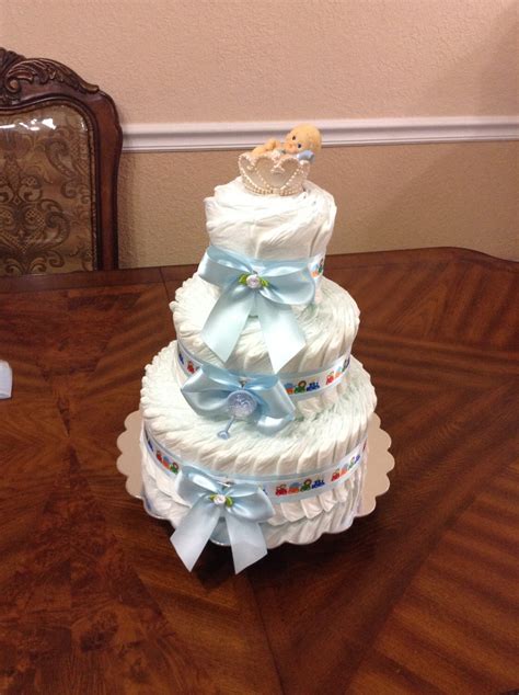 Tier Crown Diaper Cake Elegant Diaper Cake Diaper Cake Etsy