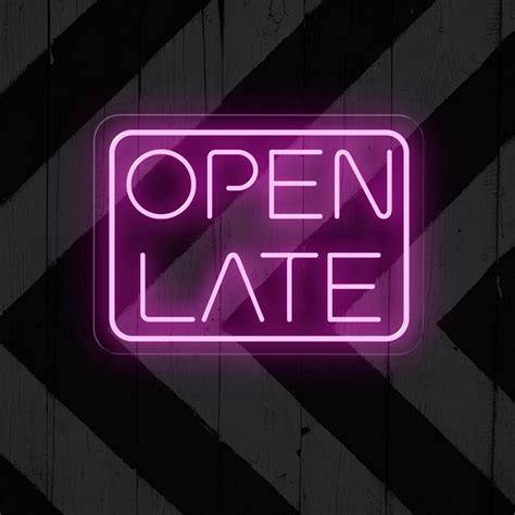 Open Late Neon Sign Led Light Up Sign For Business Neonxpert