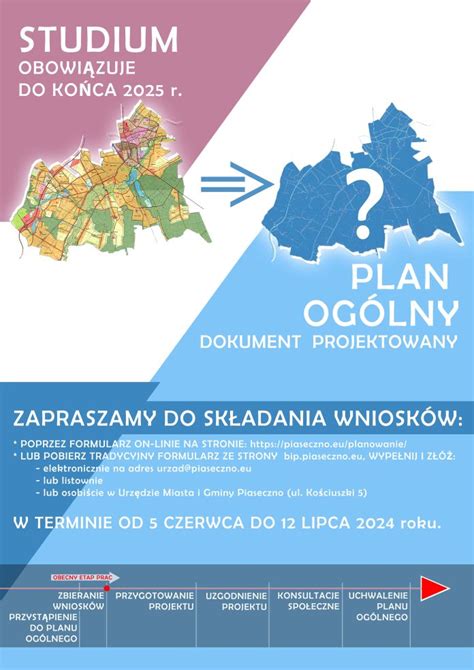 Rozpoczynamy zbieranie wniosków do planu ogólnego gminy Oficjalna