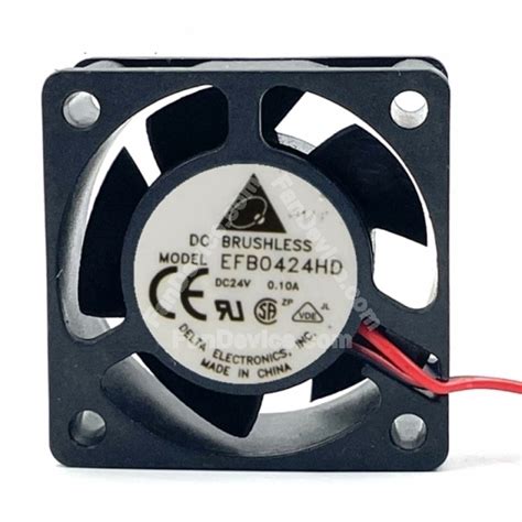 Delta EFB0424HD DC 24V 0 1A 2 Wires 3 Wires Axial Cooling Fan