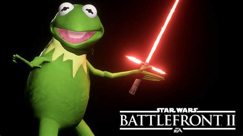 Kermit The Frog In Star Wars Battlefront 2 Funny Mods Youtube