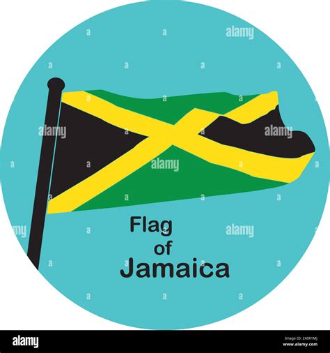 Jamaica Flag Vector Isolated On White Background Stock Vector Image