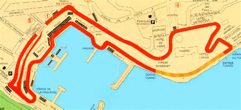 Monaco Grand Prix Circuit Map