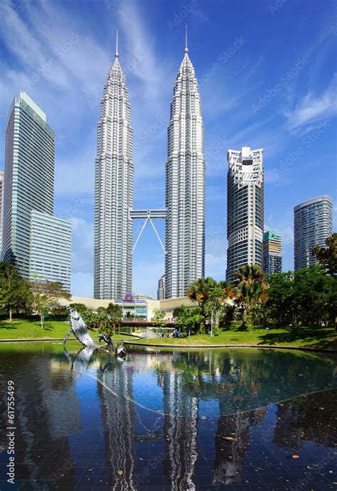 Petronas Twin Towers At Kuala Lumpur Malaysia Stock Photo Adobe Stock