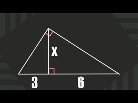 Similar Right Triangles Geometric Mean Altitude Theorem Youtube