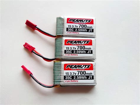 Amazon PEANUTS Li Po バッテリー 3 7v 700mah XK X130 T XK K124 ギャラクシービジター