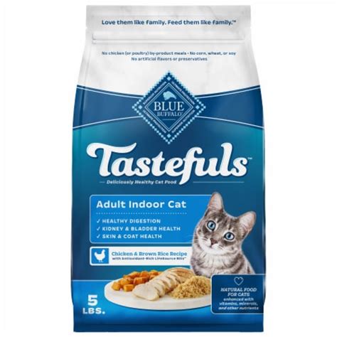 Blue Buffalo Tastefuls Adult Indoor Dry Cat Food Chicken & Brown Rice ...