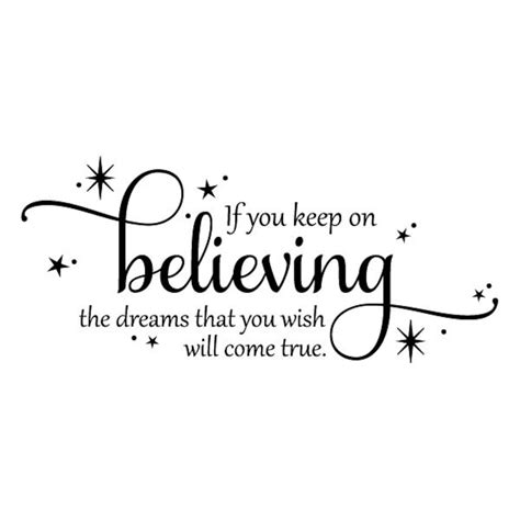 Wall Quote If You Keep On Believing Disney Cinderella Girls Etsy