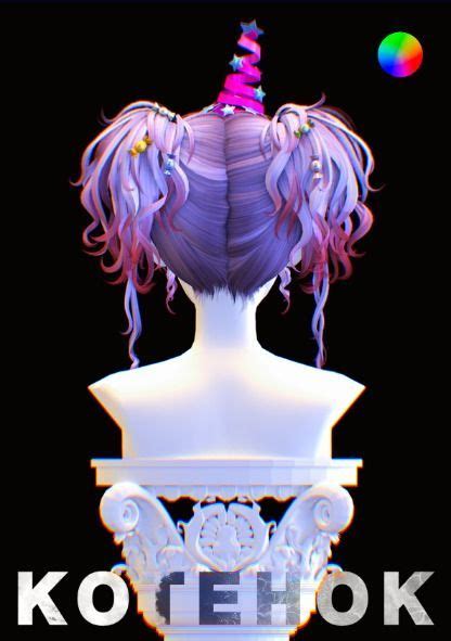 Hair Set⭐004 | kotehok on Patreon | Sims 4 mods, Sims 4, Sims