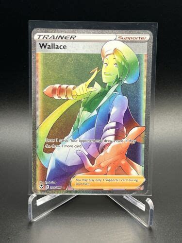 Pokémon TCG Silver Tempest Wallace Rainbow Full Art Secret Rare 208