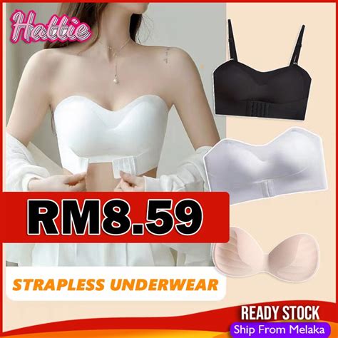 Ready Stock Bra Seksijapan Chest Support Strapless Brathin Non Slip Tube Topnon Slip Sexy