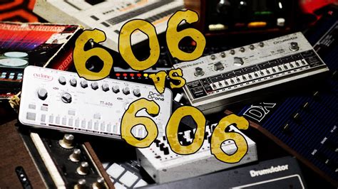 606 Vs 606 Drum Machine Sound Off Youtube