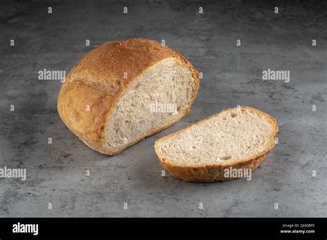 Fresh Baked Sliced Loaf Of Bread Stock Photo Alamy