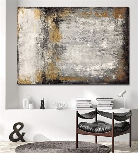 Modern Industrial Wall Art Original Abstract Painting on - Etsy