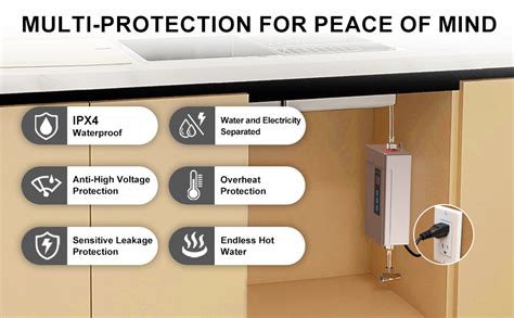 3000W Tankless Water Heater Electric 110V Electric Water Heater With Digital Display Instant Hot