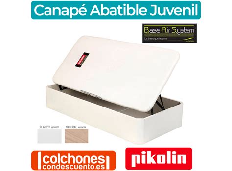 Canapé Abatible Juvenil al Suelo Pikolin Naturbox Apertura Lateral