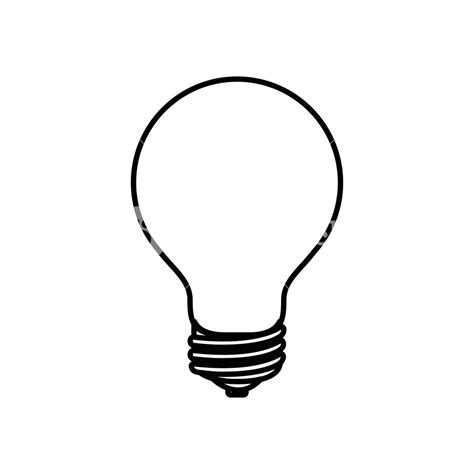 Light Bulb Silhouette Vector at Vectorified.com | Collection of Light ...