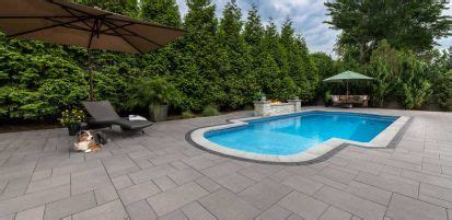 Contemporary Pool Deck With Smooth Pavers Unilock Pool Shapes