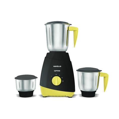 Havells Capture 500W Dark Grey Green Mixer Grinder With 3 Jars At