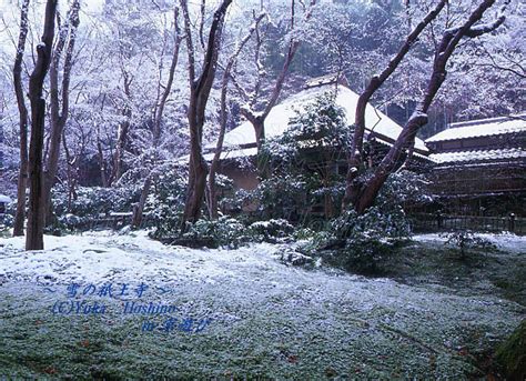 雪の嵯峨野 祇王寺 京都観光写真集