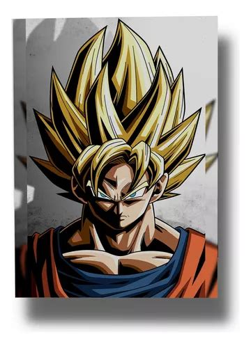 Cuadro Goku Dragon Ball Z X Mdf Memoestampados Cuotas Sin Inter S