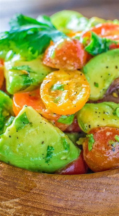 Tomato And Avocado Salad Avocado Recipes Avocado Recipes Healthy Healthy Recipes