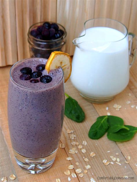 Blueberry Banana Smoothies {healthy Recipe} Comfortably Domestic