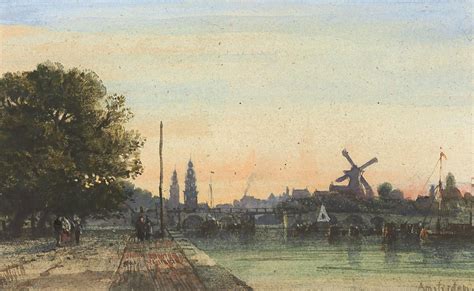 William Wyld London 1806 1889 Paris View Of Amsterdam Netherlands