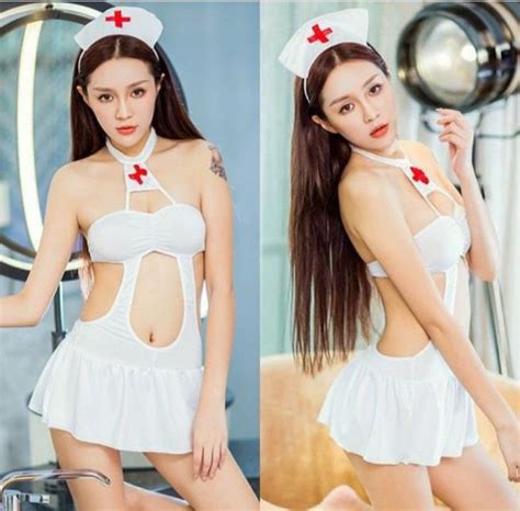 SKA272 Sexy Lingerie G String Cosplay Nurse Kostum Suster Seksi