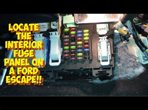 Ford Escape Fuse Box Location