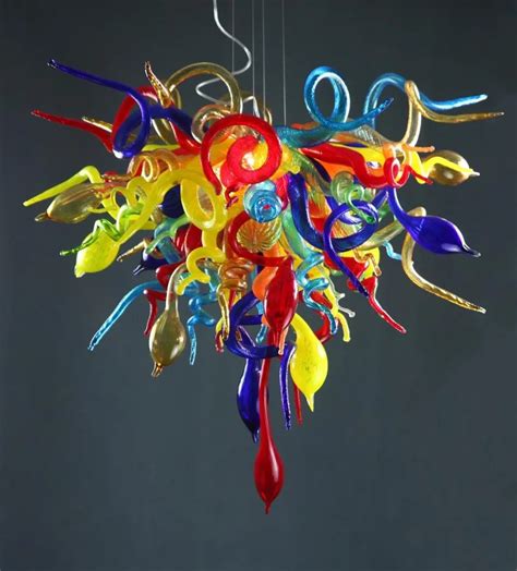 Italy Chihuly Colorful Hand Blown Glass Lights Pendant Lighting Art Murano Indoor Lighting