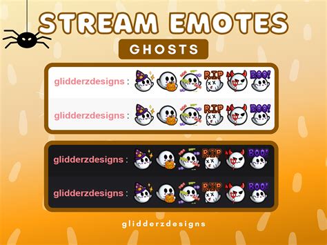 Animated Ghost Emotes Twitch Ghost Twitch Animated Emotes Etsy